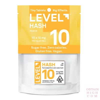 Hybrid LEVEL 10 Hash 10 pills x 10mg by Level Experience obtain high